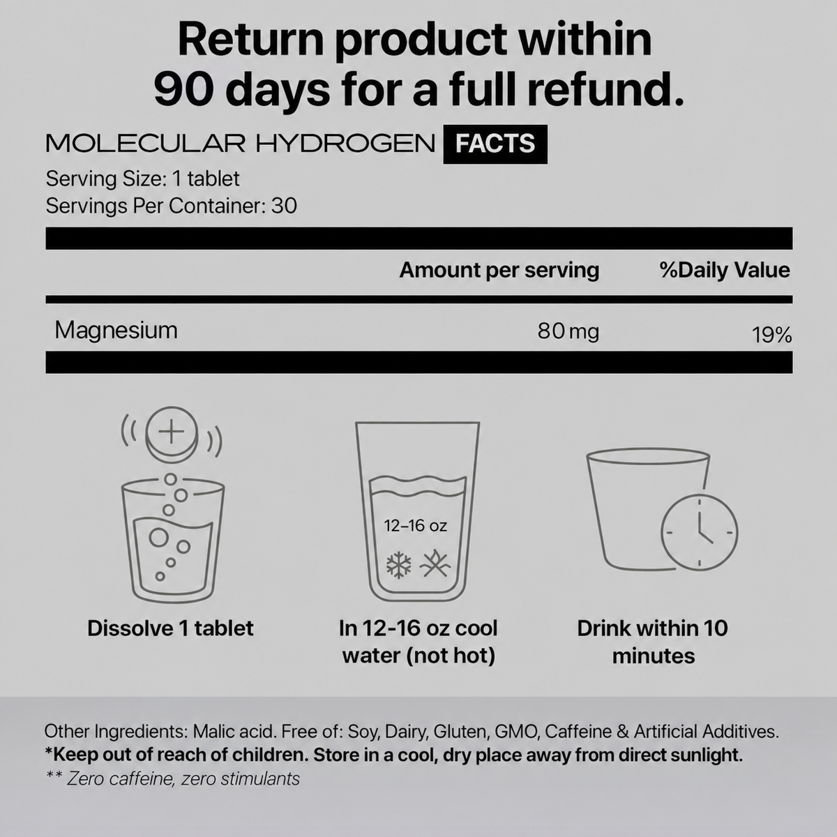H2 Molecular Hydrogen Water
